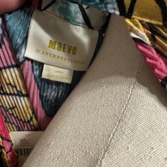 Anthropologie NWT Maeve Glocester Pink Floral Halter Top - Picture 5 of 5